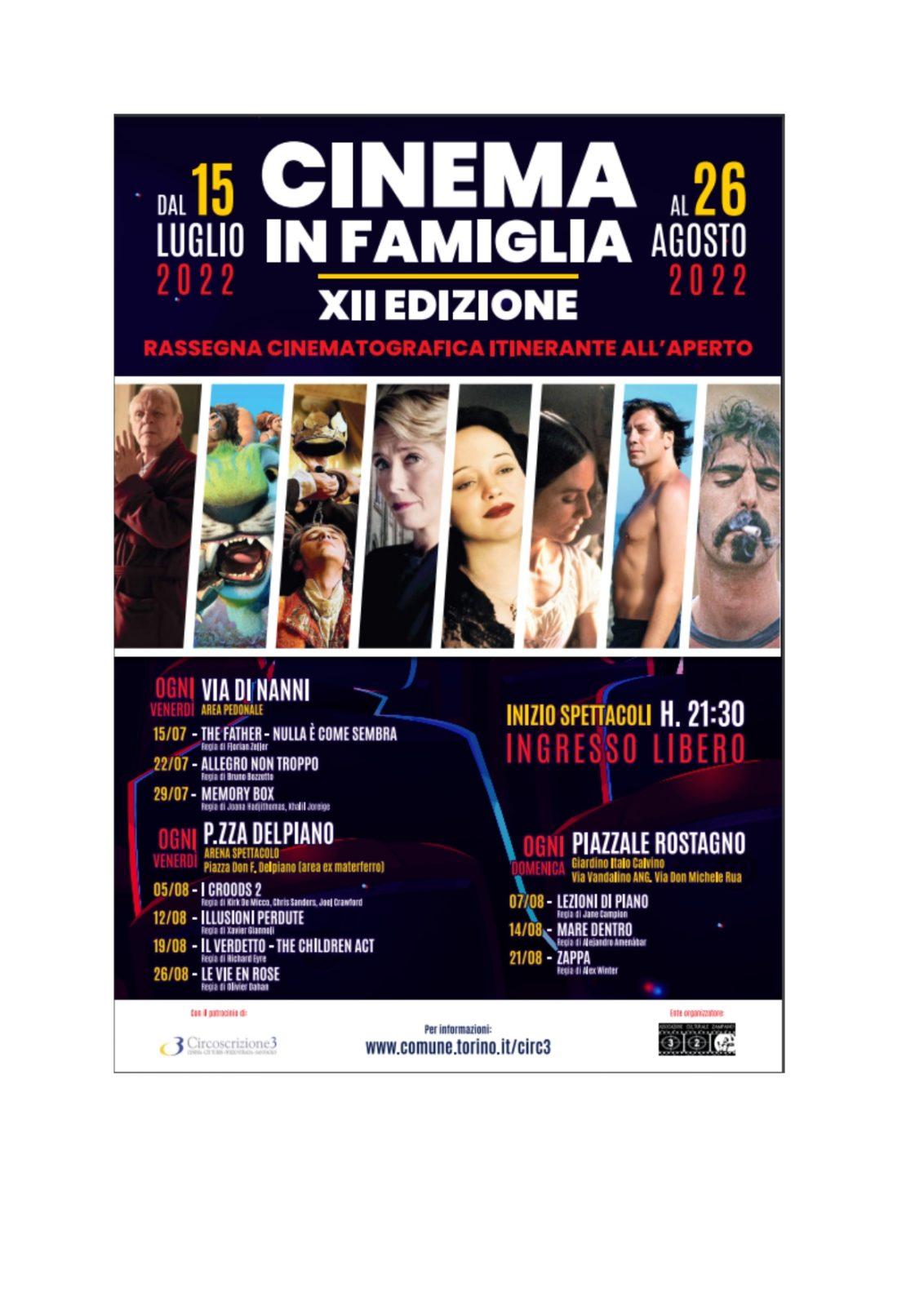 Cinema in famiglia a Torino