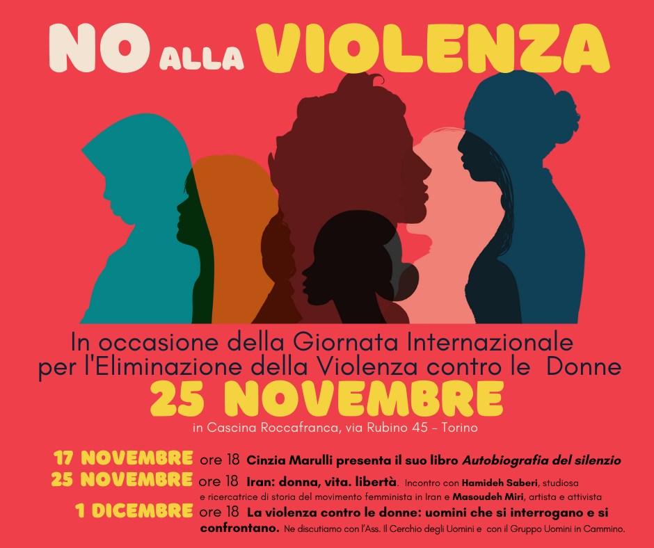 NO alla violenza - Cascina Roccafranca a Torino