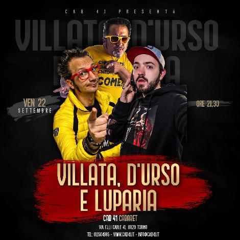 Villata, D'Urso e Luparia al Cab41 di Torino